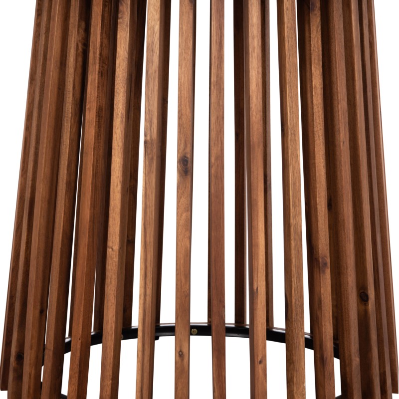 OUTDOOR ROUND DINING TABLE CRISTOBAL FK6235 ACACIA WOOD-CEMENT TOP Φ120x77Hcm.