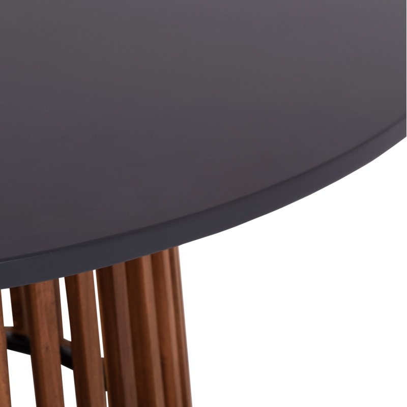 OUTDOOR ROUND DINING TABLE CRISTOBAL FK6235 ACACIA WOOD-CEMENT TOP Φ120x77Hcm.