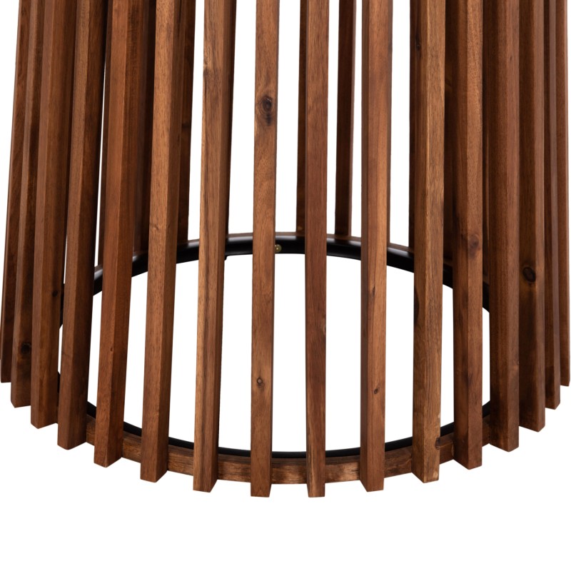 OUTDOOR ROUND DINING TABLE CRISTOBAL FK6235 ACACIA WOOD-CEMENT TOP Φ120x77Hcm.
