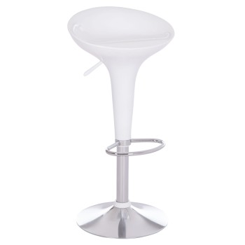 BAR STOOL SWIVEL DAISY FK200.22 ABS IN WHITE--SUSPENSION 44x38x85Hcm.