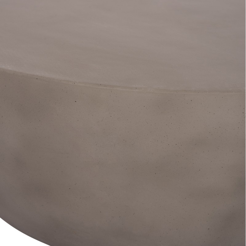 COFFEE TABLE ROUND ALLAN FK18162.03 FIBER CEMENT IN GREY--Φ92x49Hcm. COFFEE TABLE ROUND ALLAN FK18162.03 FIBER CEMENT IN GREY--Φ92x49Hcm.