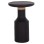 SIDE TABLE TRED(T) FK18169.01 FIBER CEMENT IN BLACK-NATURAL RATTAN--Φ40x61Hcm.