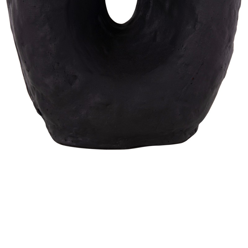 DECORATIVE TABLE VASE NAMENTIS FK4673.01L TERRACOTA IN BLACK COLOR--26.5x16x36.5Hcm. DECORATIVE TABLE VASE NAMENTIS FK4673.01L TERRACOTA IN BLACK COLOR--26.5x16x36.5Hcm.