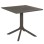 OUTDOOR POLYPROPYLENE SQUARE TABLE LUNAR FK5930.15 DARK OLIVE 80x80x75Hcm.