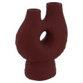 DECORATIVE TABLE VASE NAMENTIS FK4665.03S TERRACOTA IN MAROON RED COLOR--26x15x32.5Hcm. DECORATIVE TABLE VASE NAMENTIS FK4665.03S TERRACOTA IN MAROON RED COLOR--26x15x32.5Hcm.