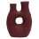 DECORATIVE TABLE VASE NAMENTIS FK4665.03S TERRACOTA IN MAROON RED COLOR--26x15x32.5Hcm.