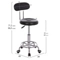 OFFICE DESIGNER'S SWIVEL STOOL IRIS FK211.21 BLACK PU 34x43x86.5Hcm. OFFICE DESIGNER'S SWIVEL STOOL IRIS FK211.21 BLACK PU 34x43x86.5Hcm.