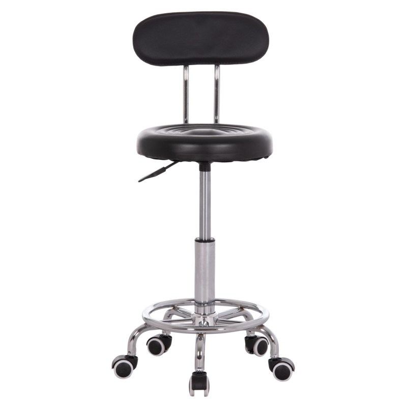 OFFICE DESIGNER'S SWIVEL STOOL IRIS FK211.21 BLACK PU 34x43x86.5Hcm. OFFICE DESIGNER'S SWIVEL STOOL IRIS FK211.21 BLACK PU 34x43x86.5Hcm.