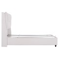 BED WITH STORAGE SPACE DREAMLET FK716.03 WHITE TEDDY FABRIC -FOR MATTRESS 160x200cm. BED WITH STORAGE SPACE DREAMLET FK716.03 WHITE TEDDY FABRIC -FOR MATTRESS 160x200cm.