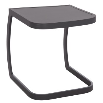 SUNBED SIDE TABLE RICKON FK6324.01 ALUMINUM IN GREY COLOR 45x48x49.5Hcm.