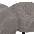 COFFEE TABLES 2PCS SET TALOS FK18140.04 GREY MARBLE LOOK CERAMIC TOP Φ70x45.5Hcm. COFFEE TABLES 2PCS SET TALOS FK18140.04 GREY MARBLE LOOK CERAMIC TOP Φ70x45.5Hcm.
