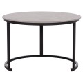 COFFEE TABLES 2PCS SET TALOS FK18140.04 GREY MARBLE LOOK CERAMIC TOP Φ70x45.5Hcm. COFFEE TABLES 2PCS SET TALOS FK18140.04 GREY MARBLE LOOK CERAMIC TOP Φ70x45.5Hcm.