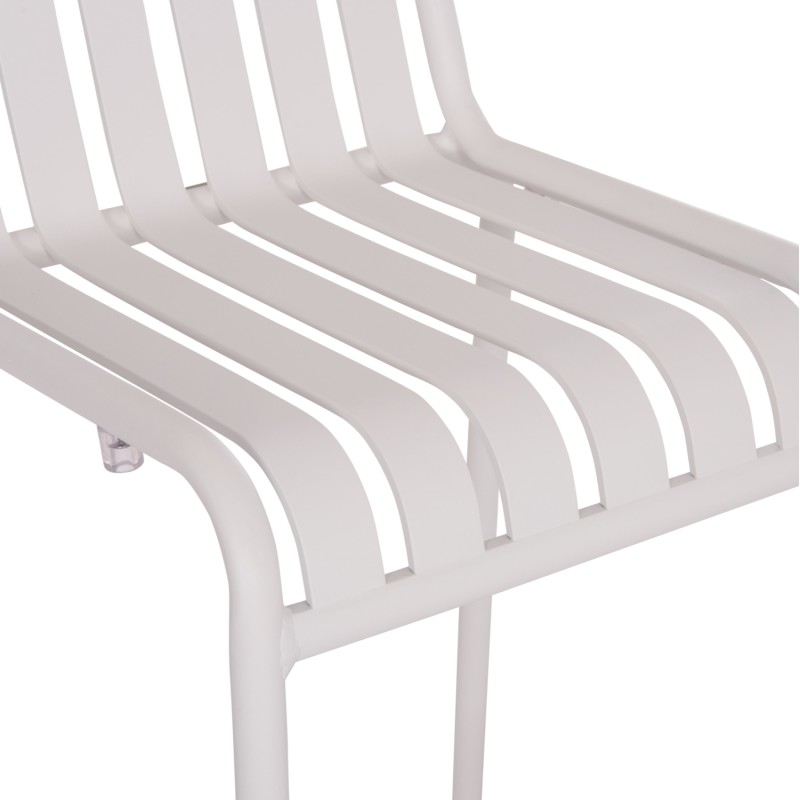 BAR STOOL ALUMINUM RACHEL FK6341.02 WHITE COLOR 47x56.5x98.5Hcm. BAR STOOL ALUMINUM RACHEL FK6341.02 WHITE COLOR 47x56.5x98.5Hcm.