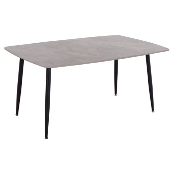 DINING TABLE RAVEN FK18150.13 CERAMIC TOP IN GREY MARBLE LOOK 160x80x74Hcm.