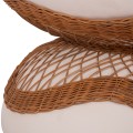 COFFEE TABLE ROUND ANNA FK18157.02 FIBER CEMENT IN WHITE-NATURAL RATTAN--Φ92x44.5Hcm. COFFEE TABLE ROUND ANNA FK18157.02 FIBER CEMENT IN WHITE-NATURAL RATTAN--Φ92x44.5Hcm.