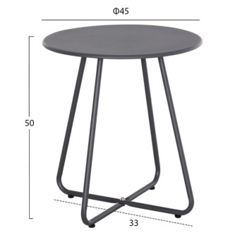 OUTDOOR LOUNGE SET 3PCS PONY FK21193 METAL COFFEE TABLE IN GREY--WICKER RATTAN IN BLACK & WHITE OUTDOOR LOUNGE SET 3PCS PONY FK21193 METAL COFFEE TABLE IN GREY--WICKER RATTAN IN BLACK & WHITE