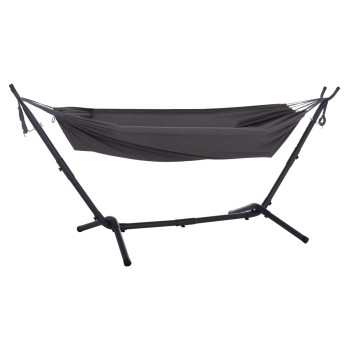 HAMMOCK CRAVE FK6304.01 ANTHRACITE METAL FRAME-DARK GREY FABRIC 265x93x105Hcm.