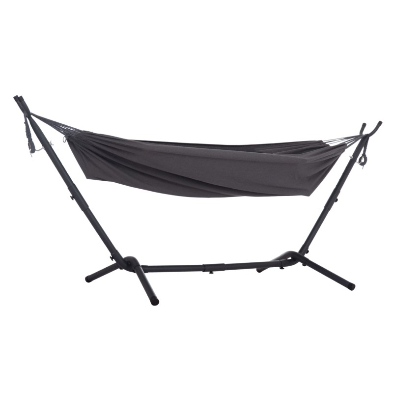 HAMMOCK CRAVE FK6304.01 ANTHRACITE METAL FRAME-DARK GREY FABRIC 265x93x105Hcm. HAMMOCK CRAVE FK6304.01 ANTHRACITE METAL FRAME-DARK GREY FABRIC 265x93x105Hcm.