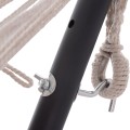 HAMMOCK CRAVE FK6304.02 ANTHRACITE METAL FRAME-BEIGE FABRIC 265x93x105Hcm. HAMMOCK CRAVE FK6304.02 ANTHRACITE METAL FRAME-BEIGE FABRIC 265x93x105Hcm.