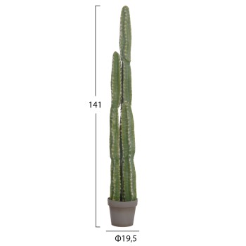 DECORATIVE SYNTHETIC PLANT IN POT FK4741 CACTUS Φ19.5x141Hcm.
