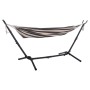 HAMMOCK CRAVE FK6304.03 ANTHRACITE METAL FRAME-BLUE FABRIC WITH WHITE STRIPES 265x93x105Hcm.