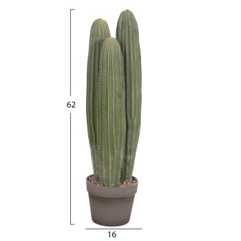 DECORATIVE SYNTHETIC PLANT IN POT FK4743 CACTUS Φ16x62Hcm.