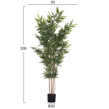DECORATIVE SYNTHETIC PLANT IN POT FK4737 BAMBOO 20x95x200Hcm.