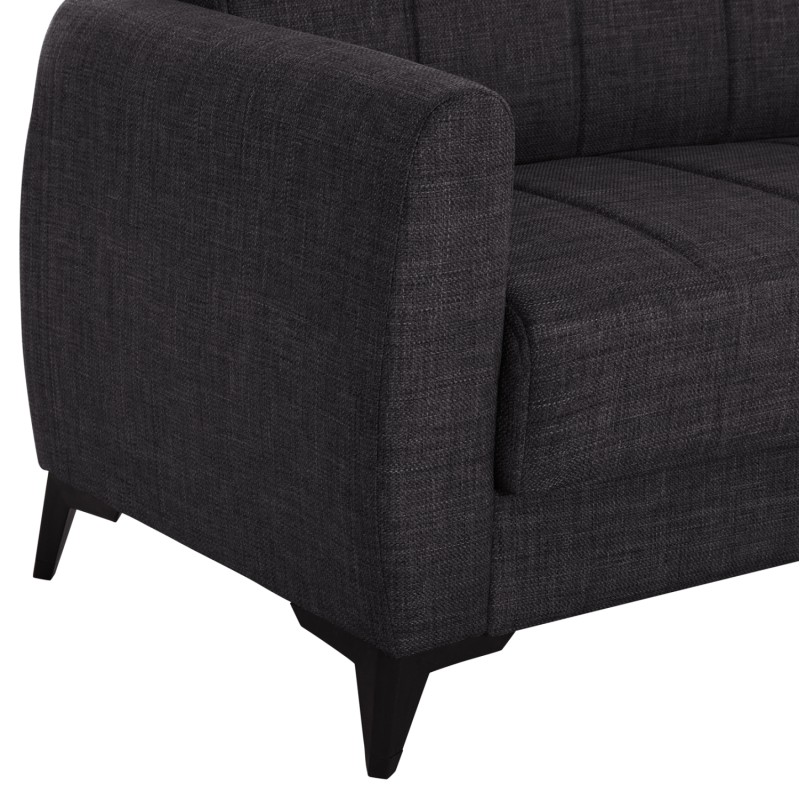 SOFA-BED 3-SEATER WITH STORAGE SPACE NIKKO FK3292.01 GREY FABRIC 209x76x83Hcm. SOFA-BED 3-SEATER WITH STORAGE SPACE NIKKO FK3292.01 GREY FABRIC 209x76x83Hcm.