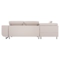 CORNER SOFA-BED WITH STORAGE SPACE ENCORE FK3301.03L BEIGE FABRIC 285x205x90Hcm. CORNER SOFA-BED WITH STORAGE SPACE ENCORE FK3301.03L BEIGE FABRIC 285x205x90Hcm.