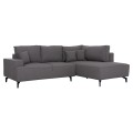 CORNER SOFA-BED WITH STORAGE SPACE SAFFIRA FK3303.01R GREY FABRIC 270x195x100Hcm. CORNER SOFA-BED WITH STORAGE SPACE SAFFIRA FK3303.01R GREY FABRIC 270x195x100Hcm.