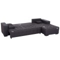CORNER SOFA-BED WITH STORAGE SPACE TRENDSTON FK3302.01R GREY FABRIC 298x177x95Hcm. CORNER SOFA-BED WITH STORAGE SPACE TRENDSTON FK3302.01R GREY FABRIC 298x177x95Hcm.