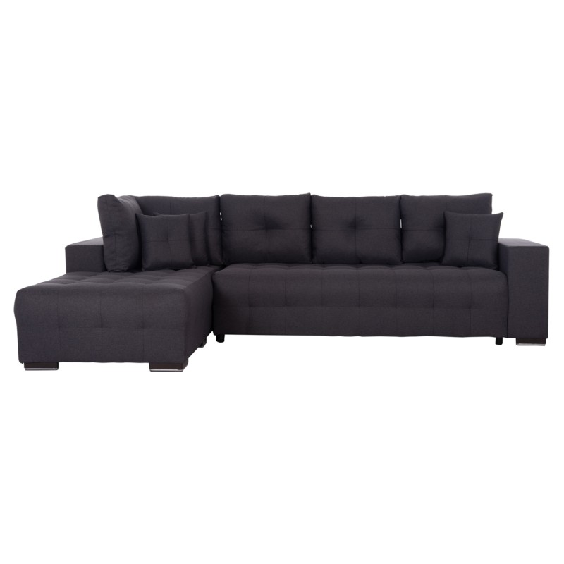 CORNER SOFA-BED WITH STORAGE SPACE TRENDSTON FK3302.01L GREY FABRIC 298x177x95Hcm. CORNER SOFA-BED WITH STORAGE SPACE TRENDSTON FK3302.01L GREY FABRIC 298x177x95Hcm.