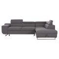 CORNER SOFA-BED WITH STORAGE SPACE ENCORE FK3301.01R GREY FABRIC 285x205x90Hcm. CORNER SOFA-BED WITH STORAGE SPACE ENCORE FK3301.01R GREY FABRIC 285x205x90Hcm.
