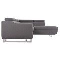 CORNER SOFA-BED WITH STORAGE SPACE ENCORE FK3301.01R GREY FABRIC 285x205x90Hcm. CORNER SOFA-BED WITH STORAGE SPACE ENCORE FK3301.01R GREY FABRIC 285x205x90Hcm.