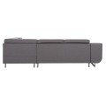 CORNER SOFA-BED WITH STORAGE SPACE ENCORE FK3301.01R GREY FABRIC 285x205x90Hcm. CORNER SOFA-BED WITH STORAGE SPACE ENCORE FK3301.01R GREY FABRIC 285x205x90Hcm.
