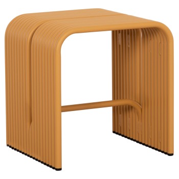 STOOL SERIES INTREPID FK6325.06 ALUMINUM IN MUSTARD YELLOW COLOR 40x38x42.5Hcm.
