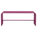 BENCH 2-SEATER SERIES INTREPID FK6327.05 ALUMINUM IN PURPLE COLOR 109,5x37x42Hcm. BENCH 2-SEATER SERIES INTREPID FK6327.05 ALUMINUM IN PURPLE COLOR 109,5x37x42Hcm.