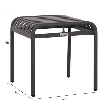 ALUMINUM STOOL RACHEL FK6340.01 GREY COLOR 45x45x46Hcm. ALUMINUM STOOL RACHEL FK6340.01 GREY COLOR 45x45x46Hcm.