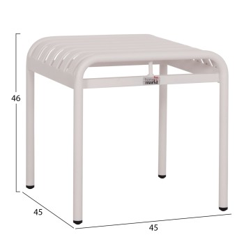 ALUMINUM STOOL RACHEL FK6340.02 WHITE COLOR 45x45x46Hcm. ALUMINUM STOOL RACHEL FK6340.02 WHITE COLOR 45x45x46Hcm.