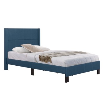 BED TRILLOP FK667.14 BLUE FABRIC--FOR SINGLE SIZE MATTRESS 120X200cm