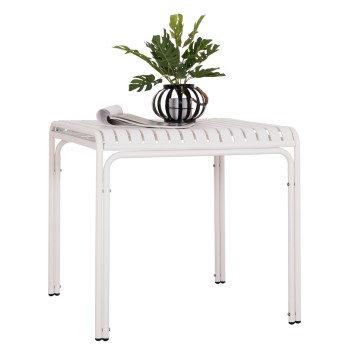 OUTDOOR SQUARE ALUMINUM TABLE RACHEL FK6338.02 WHITE COLOR 80x80x75Hcm.