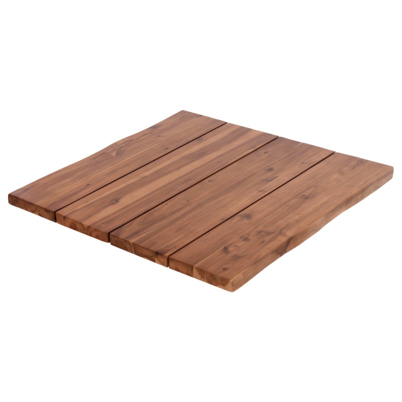TABLETOP SQUARE FK6300.01 SOLID ACACIA WOOD IN NATURAL COLOR--80x80x3.5 (thickness) cm. TABLETOP SQUARE FK6300.01 SOLID ACACIA WOOD IN NATURAL COLOR--80x80x3.5 (thickness) cm.
