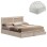 DOUBLE BED WITH DRAWERS & MATTRESS CAPRI FK21169 MELAMINE IN SONAMA--FOR 150x200cm.