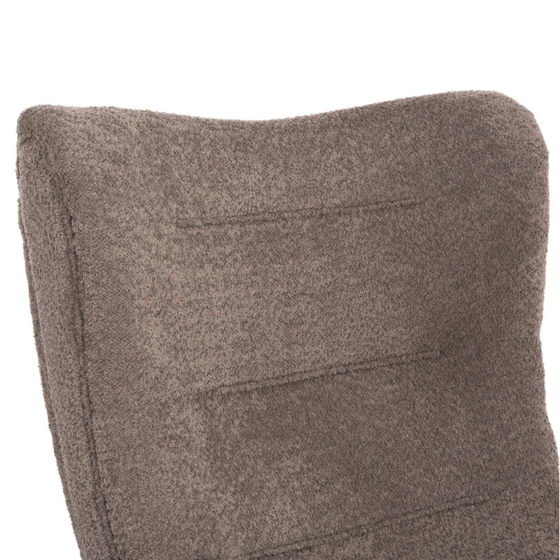 LOUNGE CHAIR BRYM FK9605.08 DARK BEIGE BOUCLE FABRIC-BLACK WOODEN LEGS 80x95x95Hcm. LOUNGE CHAIR BRYM FK9605.08 DARK BEIGE BOUCLE FABRIC-BLACK WOODEN LEGS 80x95x95Hcm.