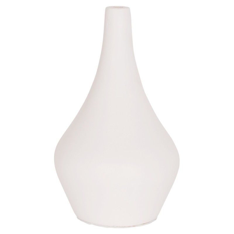 TABLE DECORATIVE VASE DENI FK4663.02S FIBER CEMENT IN WHITE--Φ15x27Hcm. TABLE DECORATIVE VASE DENI FK4663.02S FIBER CEMENT IN WHITE--Φ15x27Hcm.