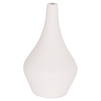 TABLE DECORATIVE VASE DENI FK4663.02S FIBER CEMENT IN WHITE--Φ15x27Hcm.