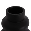 TABLE DECORATIVE VASE LEMA FK4664.01M TERRACOTA IN BLACK--Φ22x29Hcm. TABLE DECORATIVE VASE LEMA FK4664.01M TERRACOTA IN BLACK--Φ22x29Hcm.