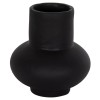 TABLE DECORATIVE VASE LEMA FK4664.01S TERRACOTA IN BLACK--Φ22x22Hcm.