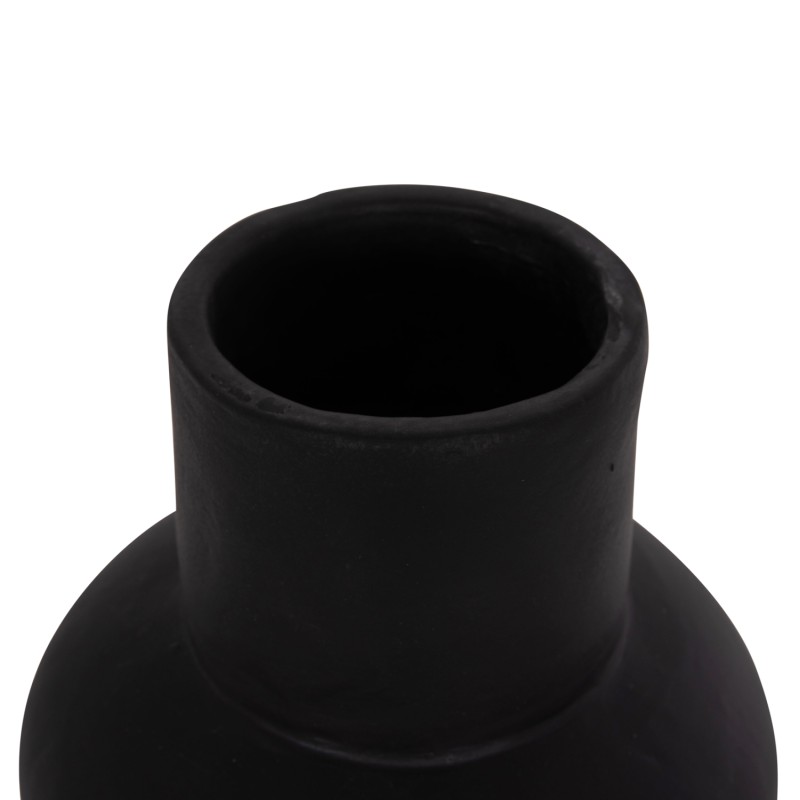 TABLE DECORATIVE VASE LEMA FK4664.01S TERRACOTA IN BLACK--Φ22x22Hcm. TABLE DECORATIVE VASE LEMA FK4664.01S TERRACOTA IN BLACK--Φ22x22Hcm.