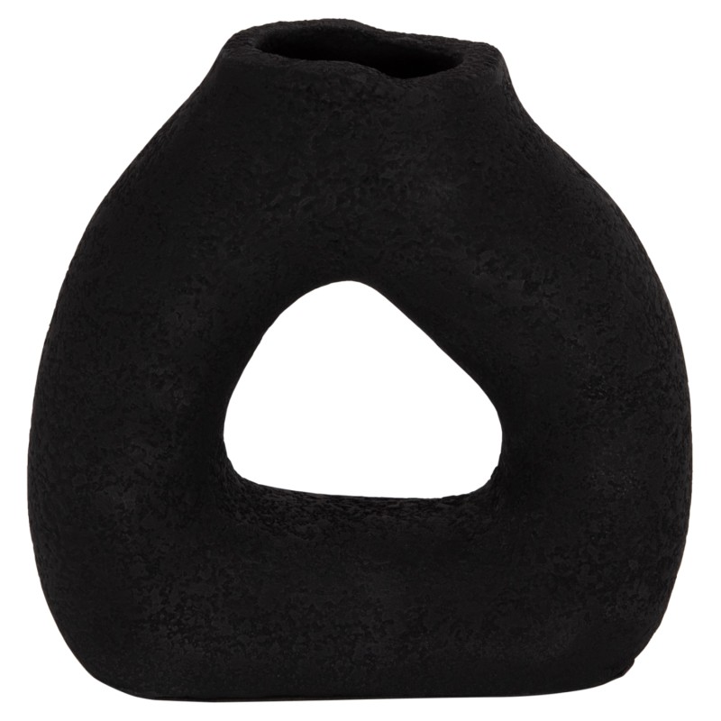TABLE DECORATIVE VASE DECANT FK4667.01S TERRACOTA IN BLACK--17.5x6.5x17Hcm. TABLE DECORATIVE VASE DECANT FK4667.01S TERRACOTA IN BLACK--17.5x6.5x17Hcm.